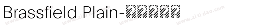 Brassfield Plain字体转换